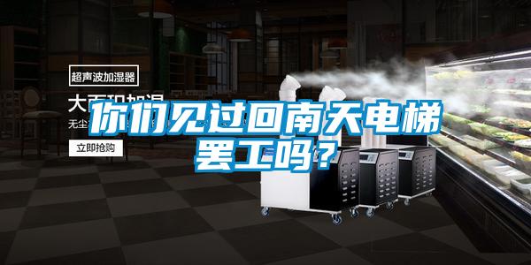 你們見(jiàn)過(guò)回南天電梯罷工嗎?