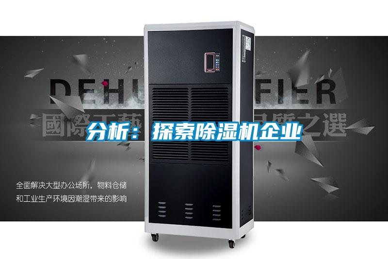 分析:探索除濕機(jī)企業(yè)