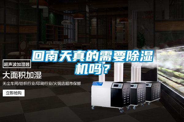 回南天真的需要除濕機嗎？