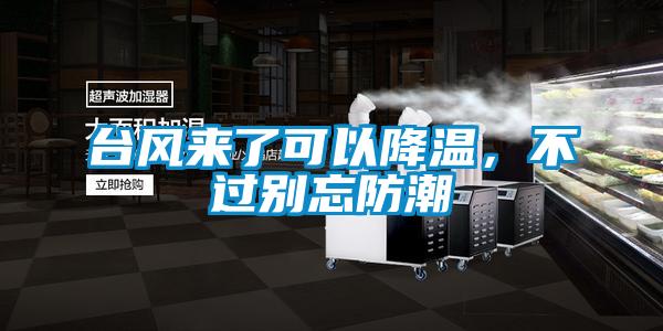 臺風(fēng)來了可以降溫,不過別忘防潮