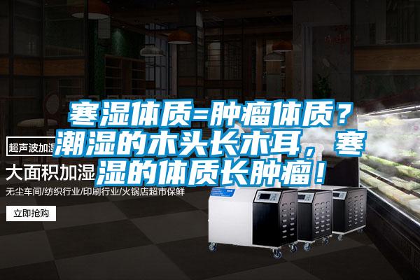 寒濕體質(zhì)=腫瘤體質(zhì)?潮濕的木頭長木耳,寒濕的體質(zhì)長腫瘤!