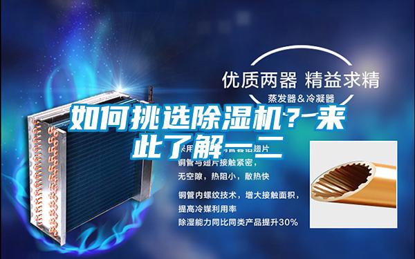 如何挑選除濕機？來此了解一二