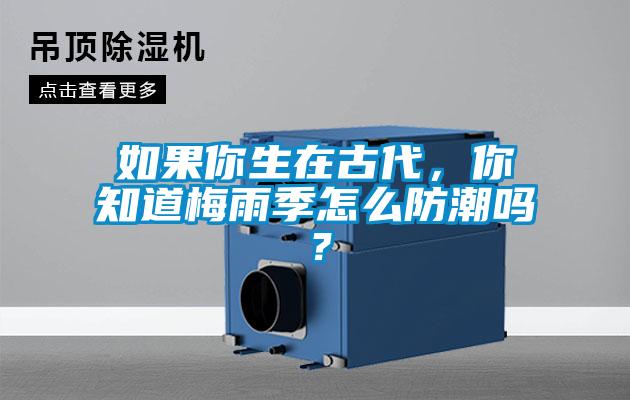 如果你生在古代，你知道梅雨季怎么防潮嗎？