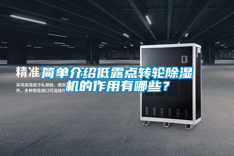 簡單介紹低露點轉輪除濕機的作用有哪些？