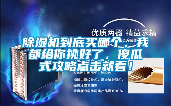 除濕機到底買哪個,我都給你挑好了,傻瓜式攻略點擊就看!