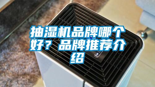 抽濕機品牌哪個好？品牌推薦介紹