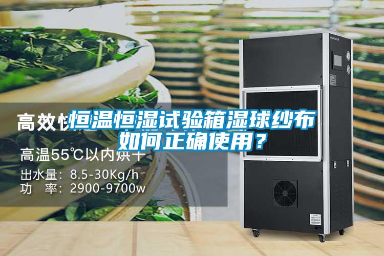恒溫恒濕試驗箱濕球紗布如何正確使用？