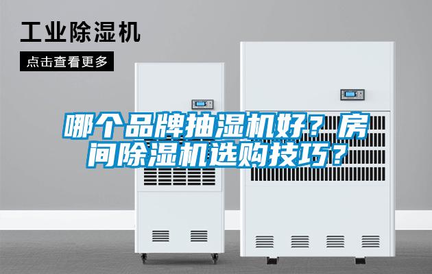 哪個品牌抽濕機好?房間除濕機選購技巧?