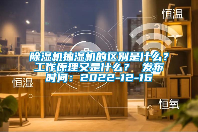 除濕機抽濕機的區別是什么？工作原理又是什么？ 發布時間：2022-12-16