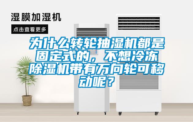 為什么轉(zhuǎn)輪抽濕機都是固定式的,不想冷凍除濕機帶有萬向輪可移動呢?