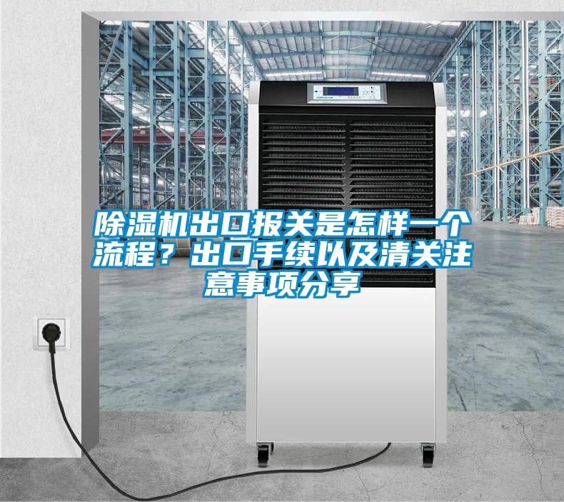 除濕機(jī)出口報(bào)關(guān)是怎樣一個(gè)流程?出口手續(xù)以及清關(guān)注意事項(xiàng)分享