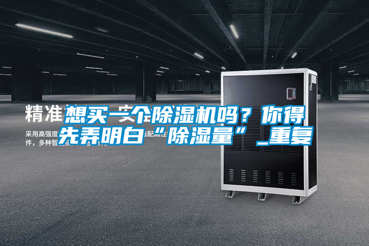 想買一個(gè)除濕機(jī)嗎?你得先弄明白“除濕量”_重復(fù)
