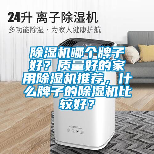 除濕機哪個牌子好？質量好的家用除濕機推薦，什么牌子的除濕機比較好？