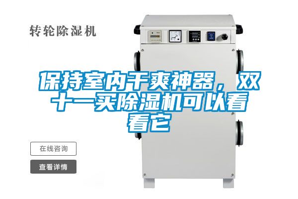 保持室內(nèi)干爽神器,雙十一買除濕機(jī)可以看看它