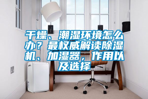 干燥、潮濕環(huán)境怎么辦？最權(quán)威解讀除濕機(jī)、加濕器，作用以及選擇