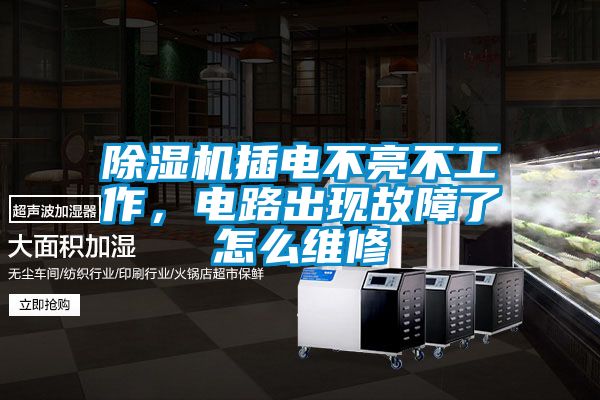 除濕機插電不亮不工作,電路出現故障了怎么維修